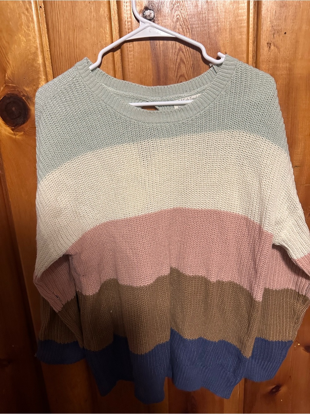 Striped Colorblock Knit Sweater